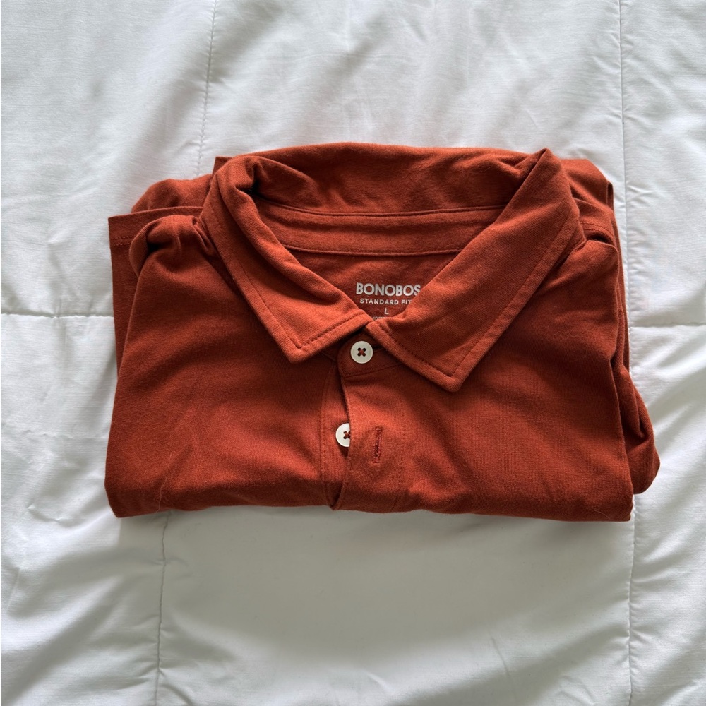 Bonobos Brown Polo Shirt Soft Cotton Casual